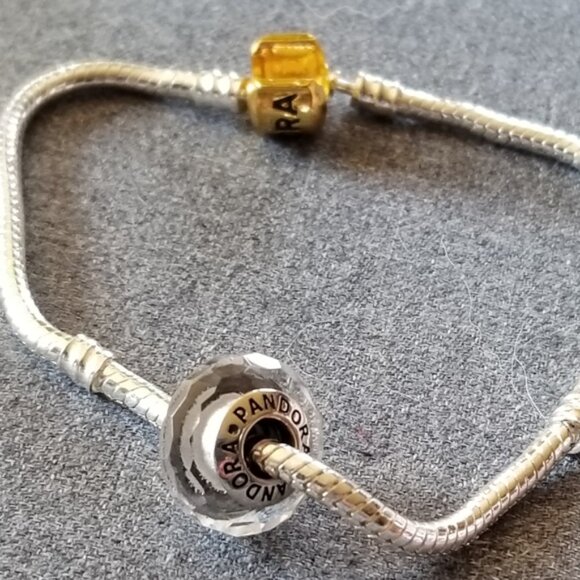 Pandora clear fascinating Murano glass charm - Picture 7 of 8